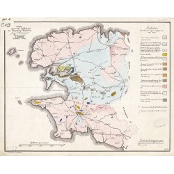 Carte géologique du Finistère (1834)