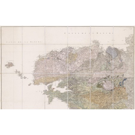 Carte géologique du Finistère Nord (1844) - Taille réduite