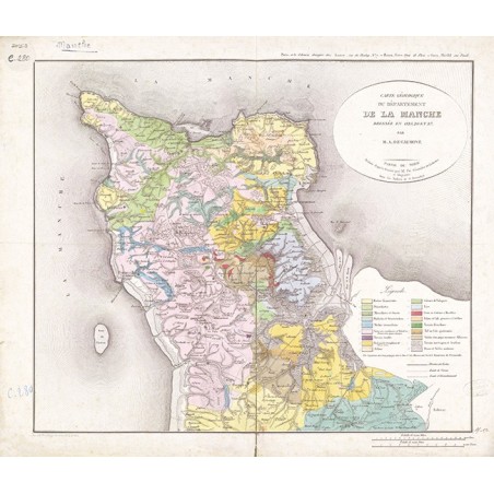 Carte géologique de la Manche (1838)