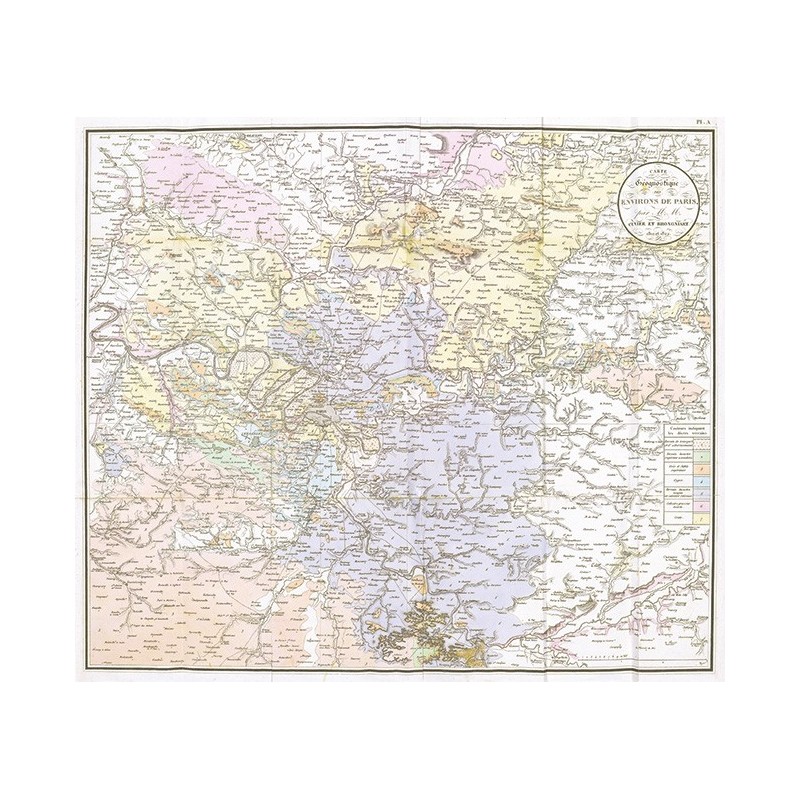 Carte géologique du Bassin de Paris (1835)
