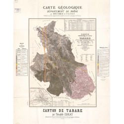 Carte géologique du canton de Tarare (1875)