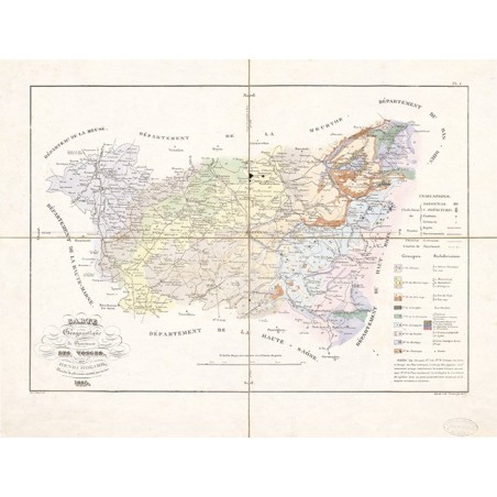 Carte géognostique des Vosges (1837)