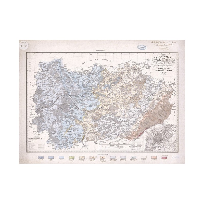 Carte géologique de la Meurthe (1844)