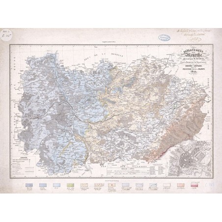 Carte géologique de la Meurthe (1844)