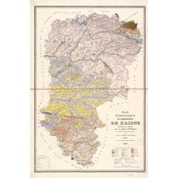 Carte géologique de l'Aisne (1842)