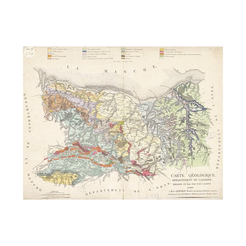 copy of copy of copy of copy of Carte Géologique de France - 1841