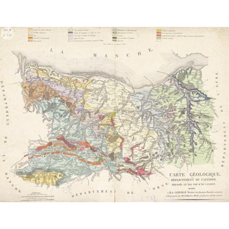 copy of copy of copy of copy of Carte Géologique de France - 1841